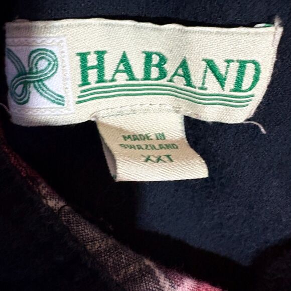 Haband Vintage Flannel Shirt, Men’s XXT Red Black Plaid Cottagecore Grunge - Picture 3 of 6